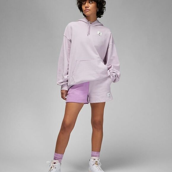 Air Jordan 1 3 4 Bi-Color Terry Fleece Shorts S Lilac Purple Jumpman DX0391-532 - Picture 5 of 16